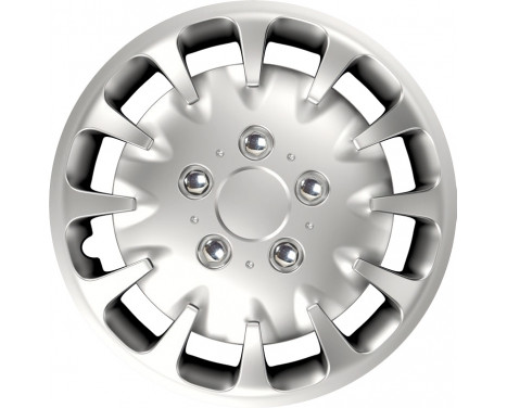 Bolt NC Silver 16 tums hjulkapselsats