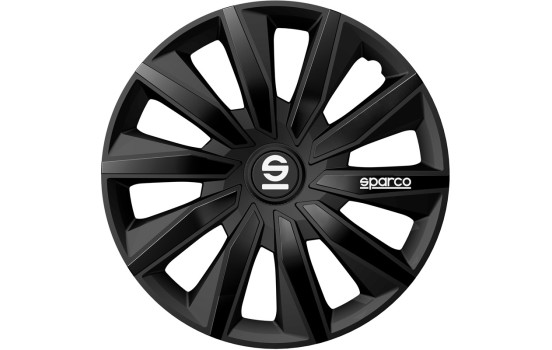 Sparco Hubcaps Milano - 15-tums - Svart - Set med 4 delar