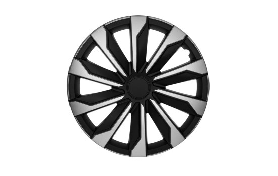 Typhoon 16-tums navkapslar silver/svart