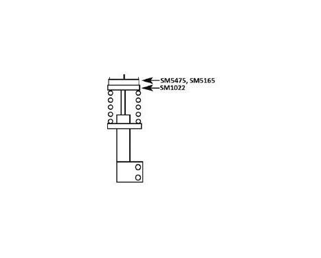 Rep.sats fjäderbensstödlager Suspension Mounting Kit SM5475 Kayaba, bild 2