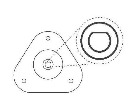 Rep.sats fjäderbensstödlager Suspension Mounting Kit SM5658 Kayaba, bild 3