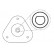 Rep.sats fjäderbensstödlager Suspension Mounting Kit SM5658 Kayaba, miniatyr 3