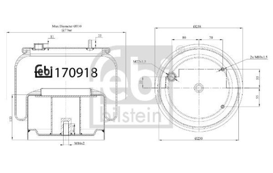 Fjäderbälg, luftfjädring