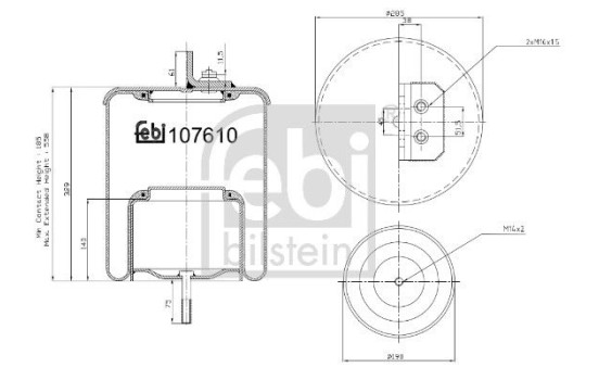 Fjäderbälg, luftfjädring