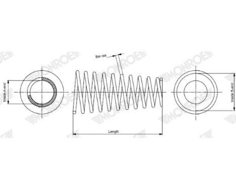 Spiralfjäder MONROE OESpectrum SPRINGS SP0115