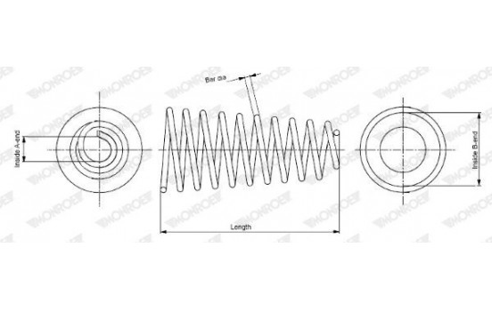 Spiralfjäder MONROE OESpectrum SPRINGS SP0329