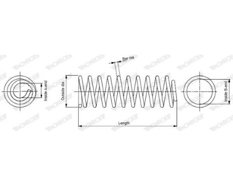 Spiralfjäder MONROE OESpectrum SPRINGS SP0816