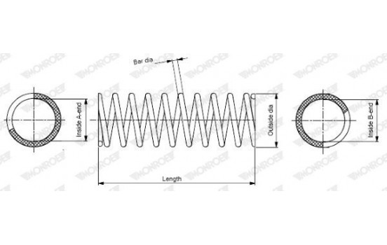 Spiralfjäder MONROE OESpectrum SPRINGS SP2948