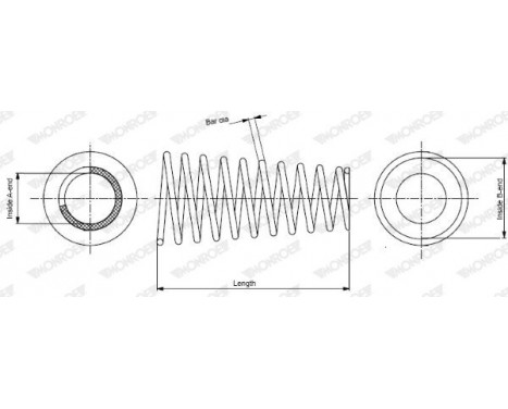 Spiralfjäder MONROE OESpectrum SPRINGS SP3112, bild 2