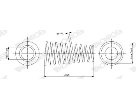 Spiralfjäder MONROE OESpectrum SPRINGS SP3769, bild 2