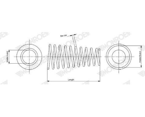 Spiralfjäder MONROE OESpectrum SPRINGS SP3877, bild 2
