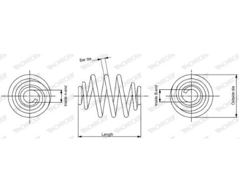 Spiralfjäder MONROE OESpectrum SPRINGS SP3928, bild 7