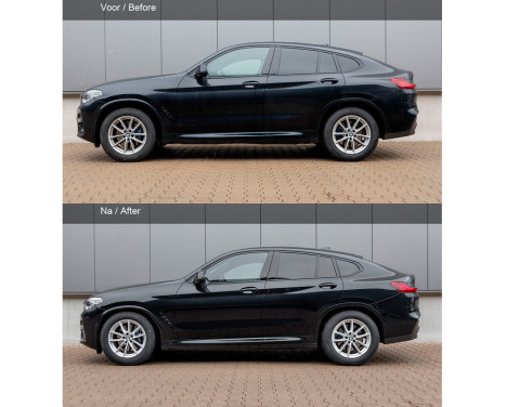 H & R sänkande fjädrar BMW X3 G01 / X4 G02 4WD 20i / 30i / 20d / 25d 2017- VA40 / AA30mm, bild 3