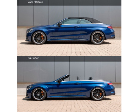 H & R sänkande fjädrar Mercedes C-Klass C63 AMG (S) Coupé 2WD 2015- VA20 / AA20mm, bild 3