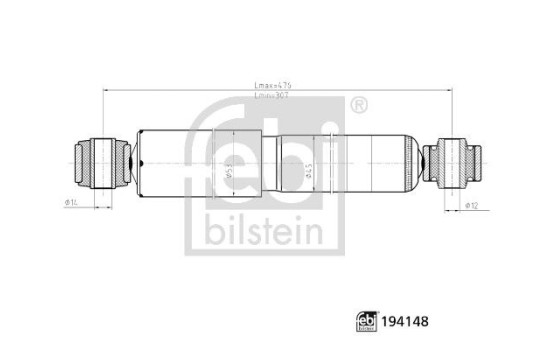 Stötdämpare 194148 FEBI