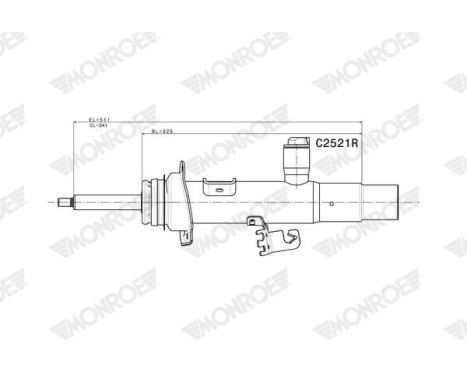 Stötdämpare C2521R Monroe, bild 2