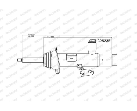 Stötdämpare C2523R Monroe, bild 2
