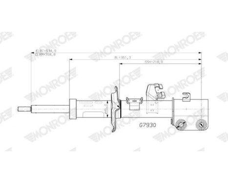 Stötdämpare G7930 Monroe, bild 2