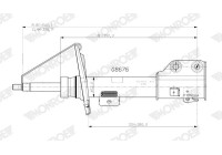 Stötdämpare G8676 Monroe