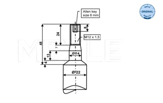 Stötdämpare MEYLE-ORIGINAL Quality 326 624 0008, bild 2