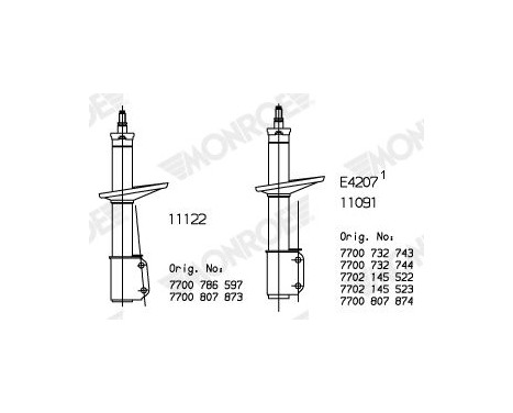 Stötdämpare MONROE ORIGINAL R11122