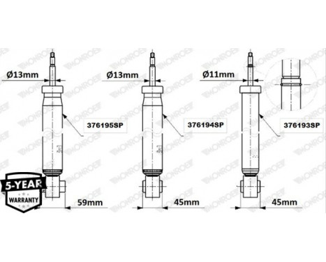 Stötdämpare OESpectrum 376194SP Monroe, bild 4