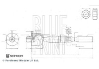 Axial kula, dragstång ADBP870088 Blue Print