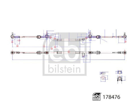 dragstång 178476 FEBI, bild 2