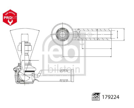 Dragstångsände 179224 FEBI, bild 3