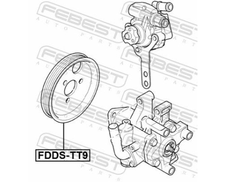 Remskiva, servopump, bild 2