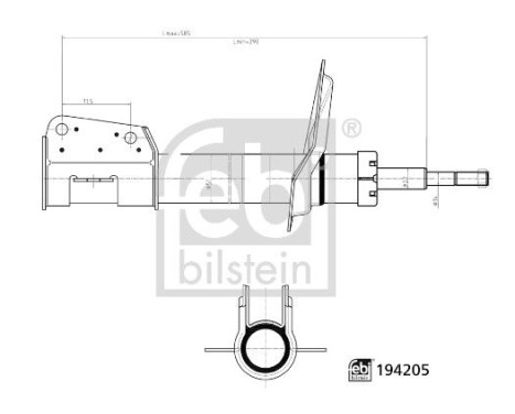Amortisseur 194205 FEBI