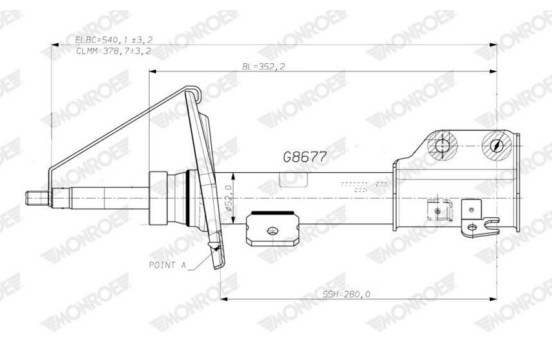 Amortisseur G8677 Monroe