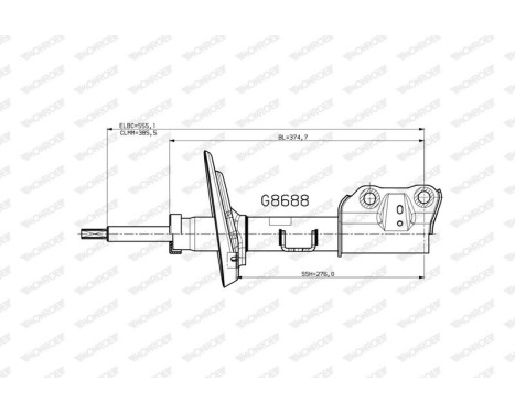 Amortisseur G8688 Monroe