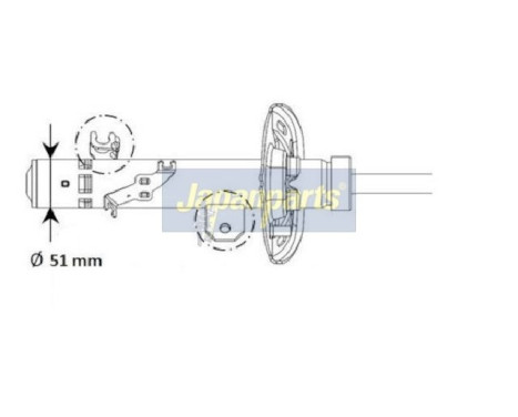 Amortisseur MM-01130 Japanparts
