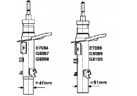 Amortisseur MONROE ORIGINAL (Gas Technology) G8098