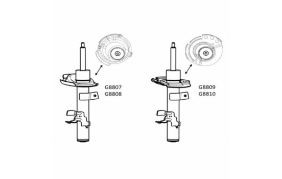Amortisseur MONROE ORIGINAL (Gas Technology) G8809