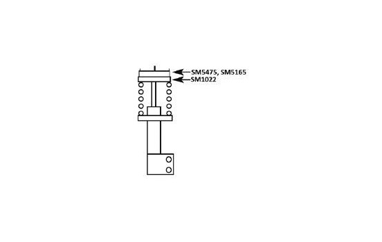 Kit de réparation, coupelle de suspension Suspension Mounting Kit SM5165 Kayaba, Image 3
