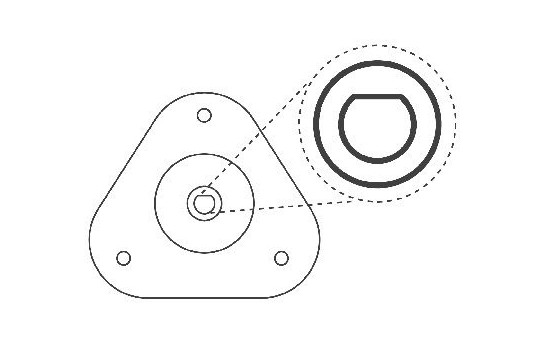 Kit de réparation, coupelle de suspension Suspension Mounting Kit SM5658 Kayaba, Image 3