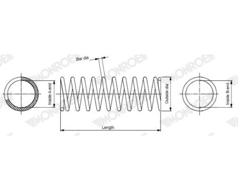 Ressort de suspension MONROE OESpectrum SPRINGS SP0124