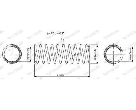 Ressort de suspension MONROE OESpectrum SPRINGS SP0735