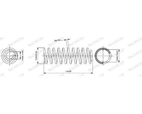 Ressort de suspension MONROE OESpectrum SPRINGS SP1948