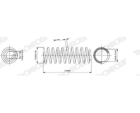 Ressort de suspension MONROE OESpectrum SPRINGS SP1950