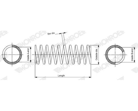 Ressort de suspension MONROE OESpectrum SPRINGS SP3274