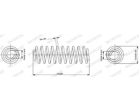 Ressort de suspension MONROE OESpectrum SPRINGS SP3388, Image 2