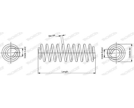 Ressort de suspension MONROE SPRINGS SE4119, Image 2