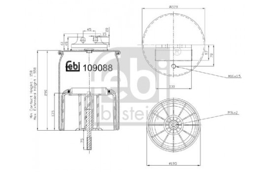 Ressort pneumatique, suspension pneumatique