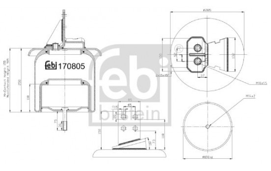 Ressort pneumatique, suspension pneumatique