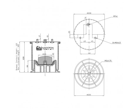 Soufflet à air, suspension pneumatique