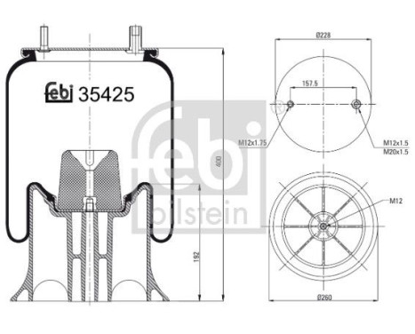 Soufflet à ressort, suspension pneumatique