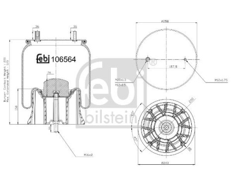 Soufflet à ressort, suspension pneumatique